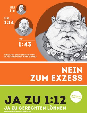 Kampanjajuliste maksimipalkka-aloitteesta Sveitsissä syksyllä 2013