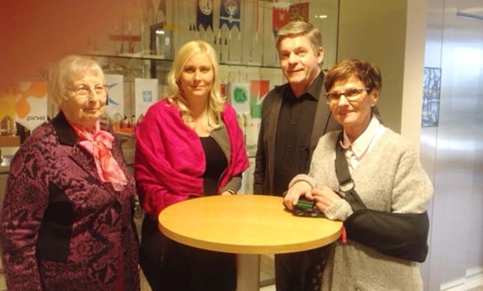 Kuvassa Liisa Schali (vas.), Leena Mäkinen, Rauno Kesseli ja Arja Uusikartano. (Kuva: Rauno Kesseli)